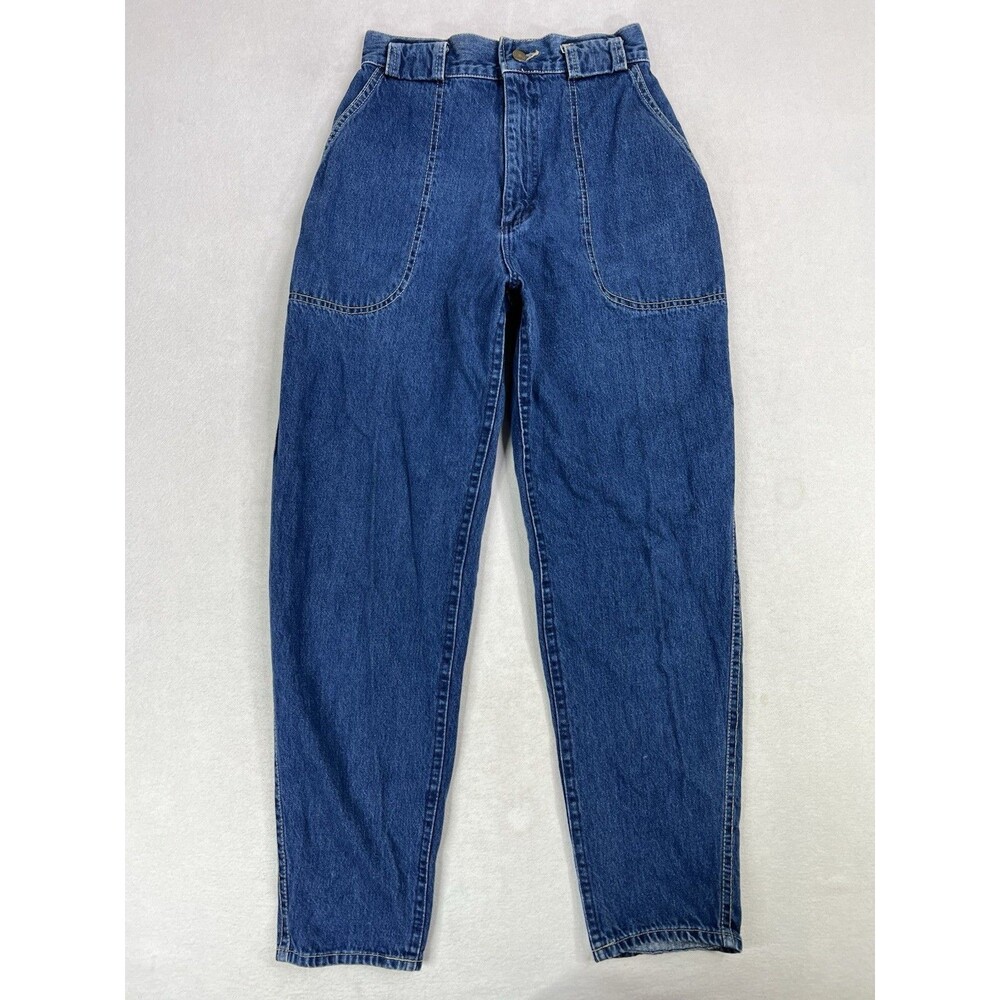 Vtg Lee Curvy Mom Jeans Tapered 80s Union Made USA High Rise Womens 26” Waist
